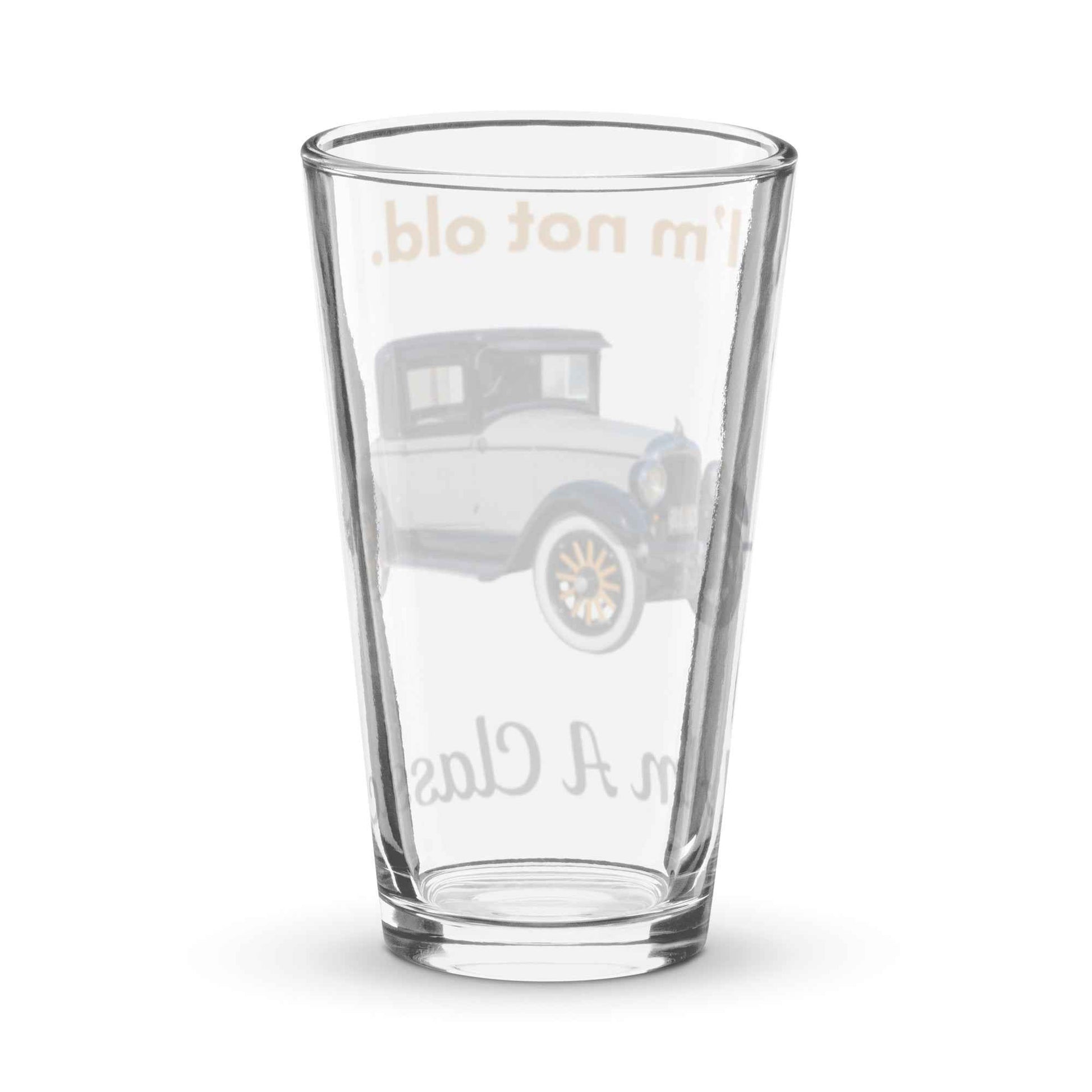 Shaker Pint Glass for Perfectly Crafted Cocktails "I'm not old, I'm a classic" - Greg's AZ Store