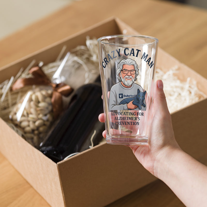 Embrace Alzheimer's Prevention with The Cat Man Signature Shaker Pint Glass-7