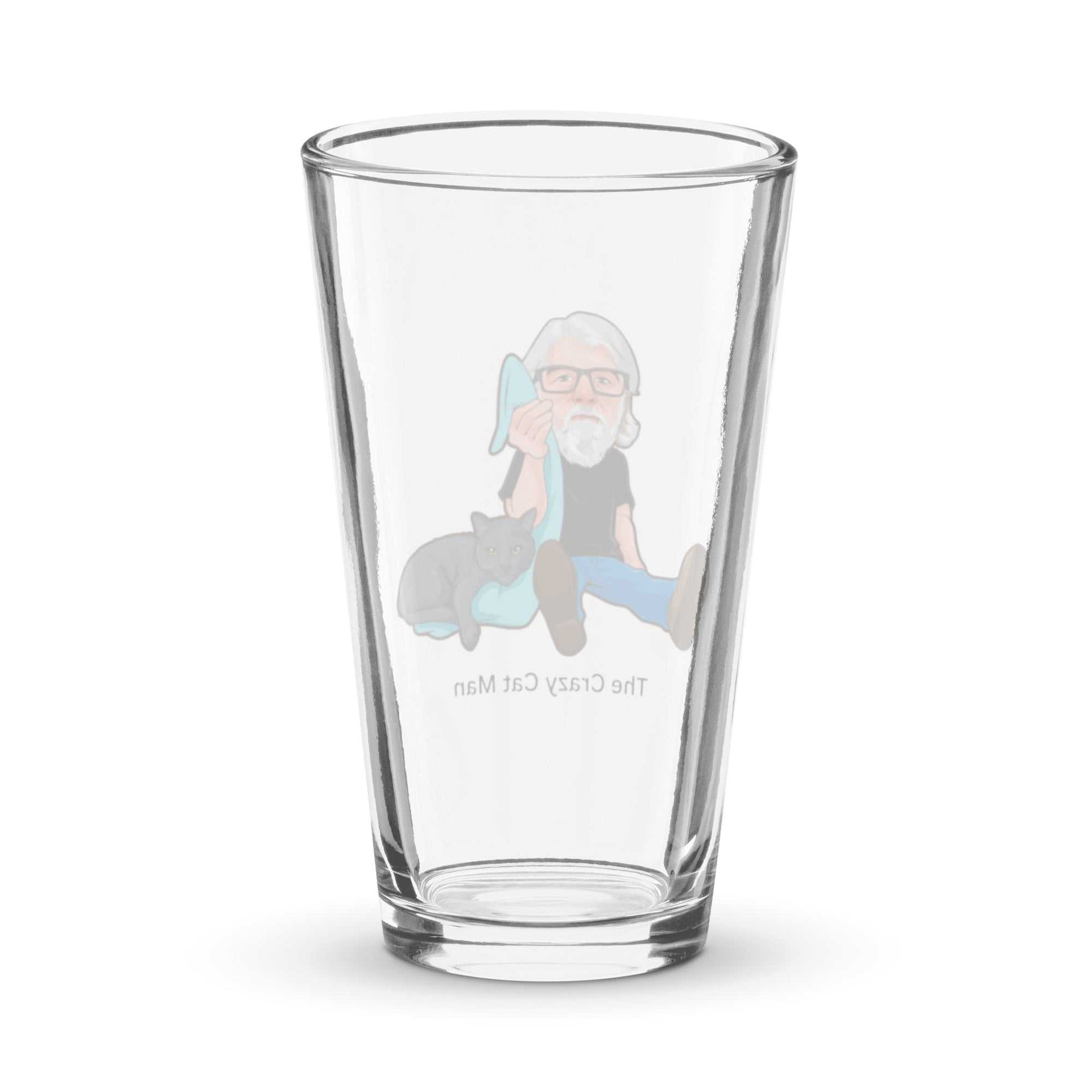 The Crazy Cat Man Signature Shaker Pint Glass
