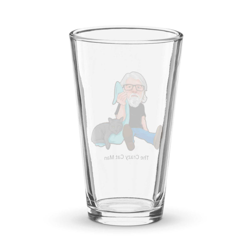 The Crazy Cat Man Signature Shaker Pint Glass