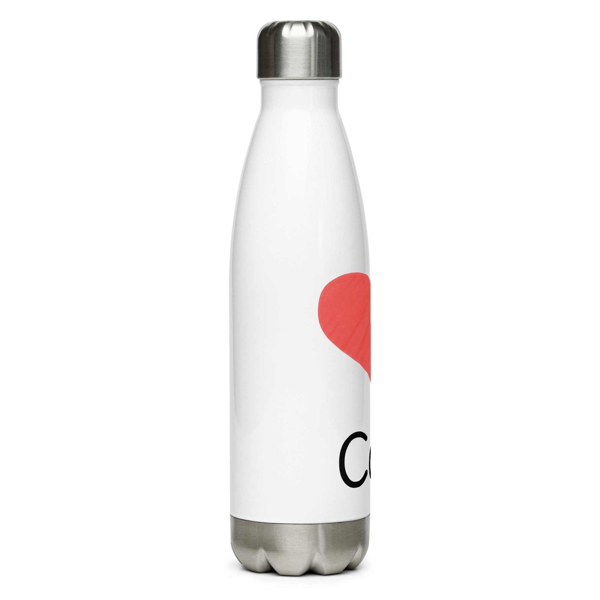 Stainless Steel Water Bottle - Love Cats