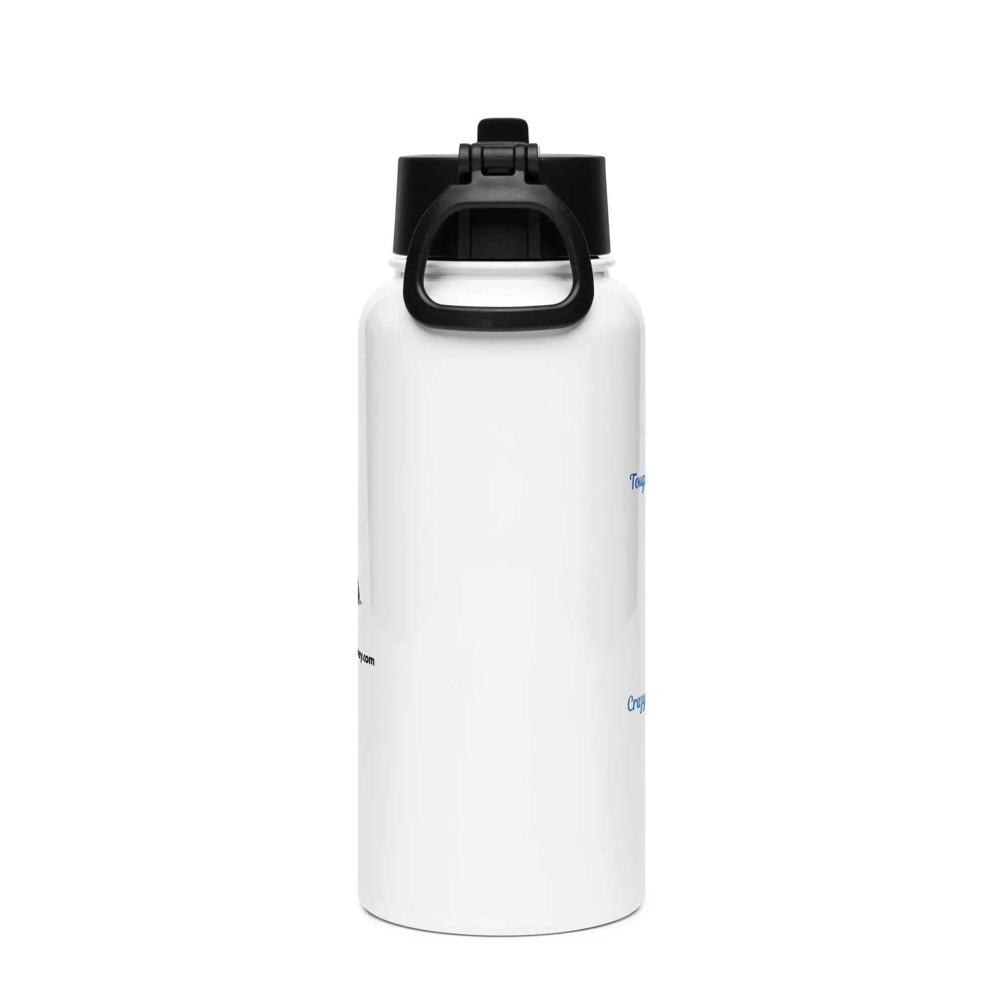 Caregiver Alzheimer's Awareness 32 oz insulated water bottle with black lid