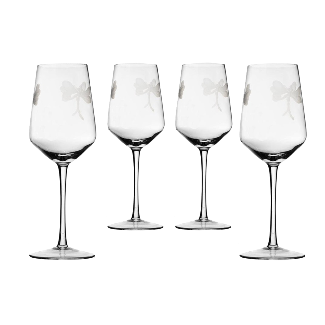 Stemmed Dragonfly Wine Glasses For White and Red Wine