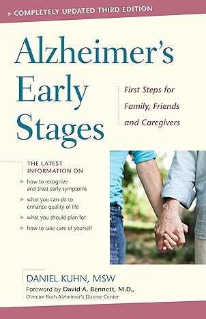 Third edition of Alzheimer's Early Stages Guide by Greg's AZ Store, showing the book cover with title and author.