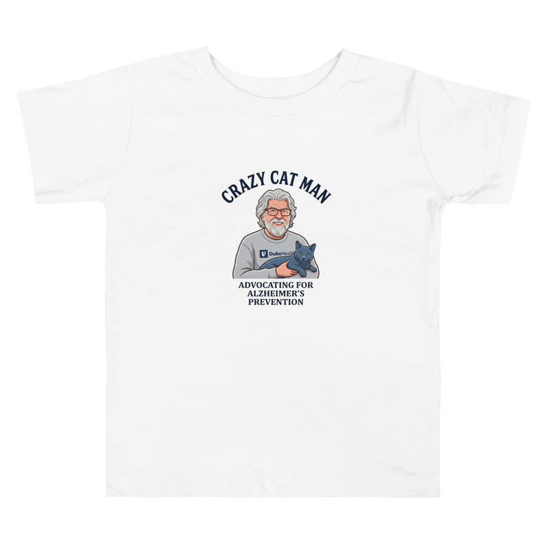Comfortable and Stylish Toddler Tee Shirt for Alzheimer's Prevention - Cat Man Signature-5