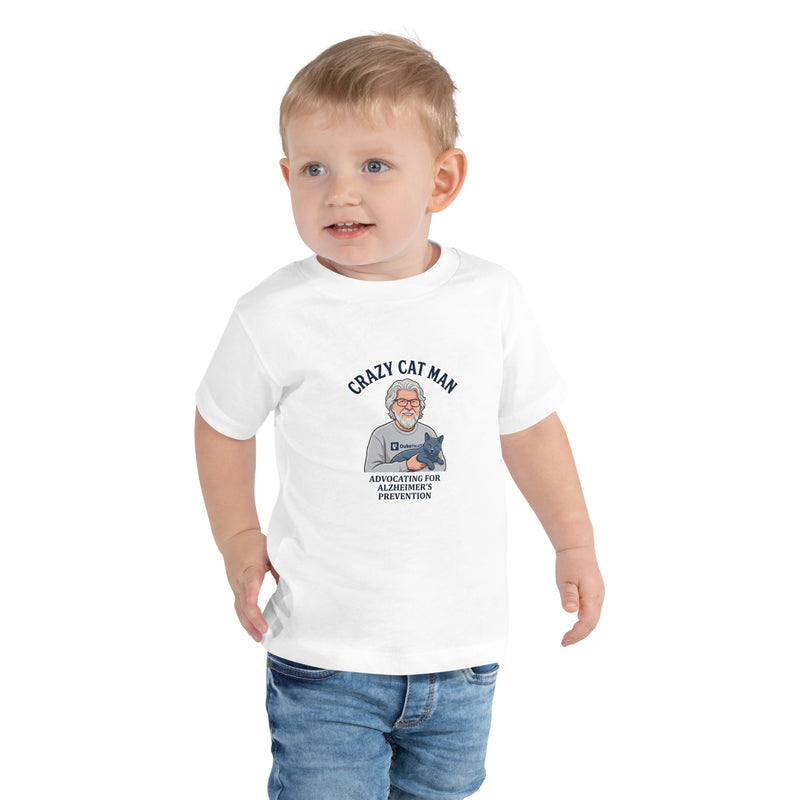 Comfortable and Stylish Toddler Tee Shirt for Alzheimer's Prevention - Cat Man Signature-4