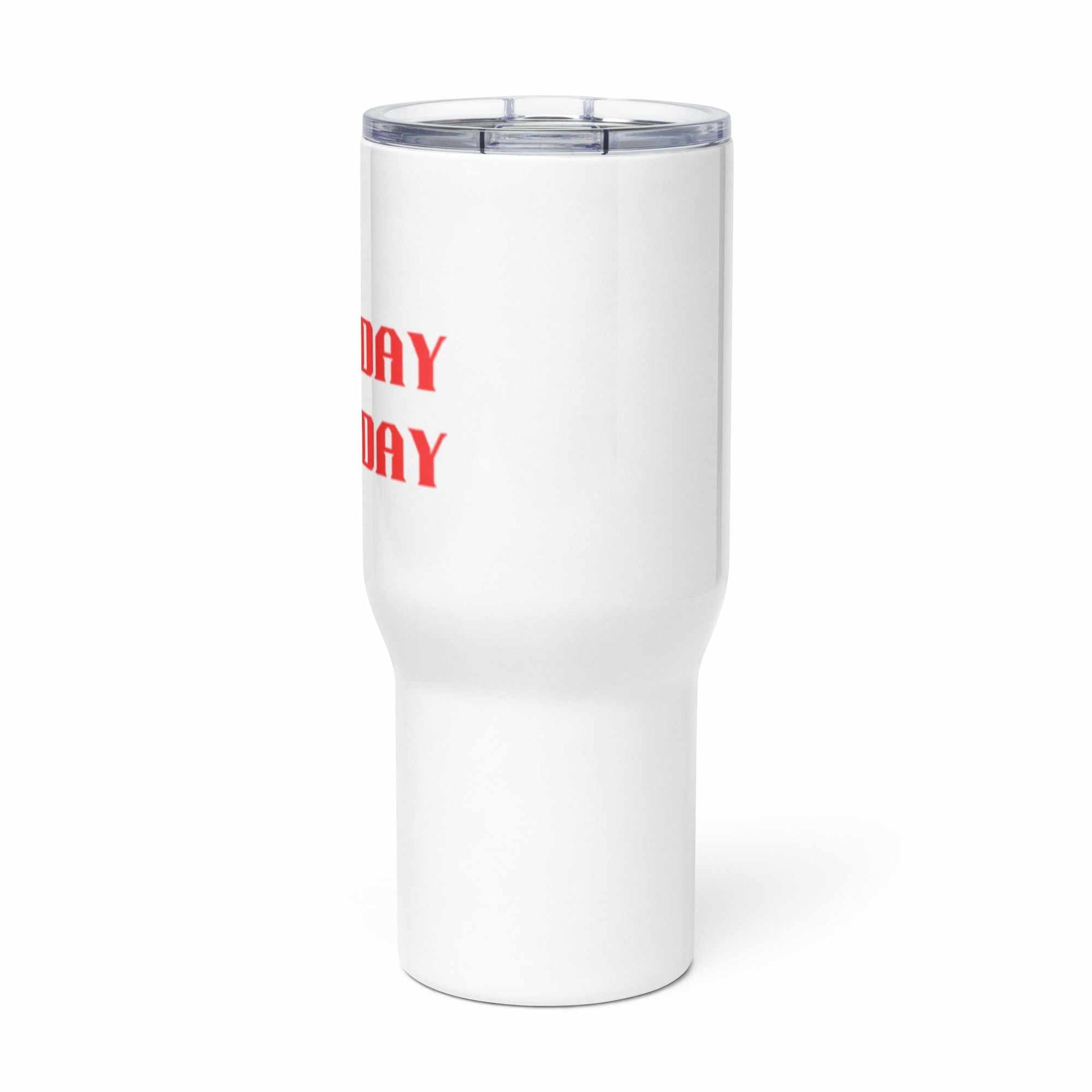 Travel Mug with Handle for Sunday Funday Adventures - Greg's AZ Store