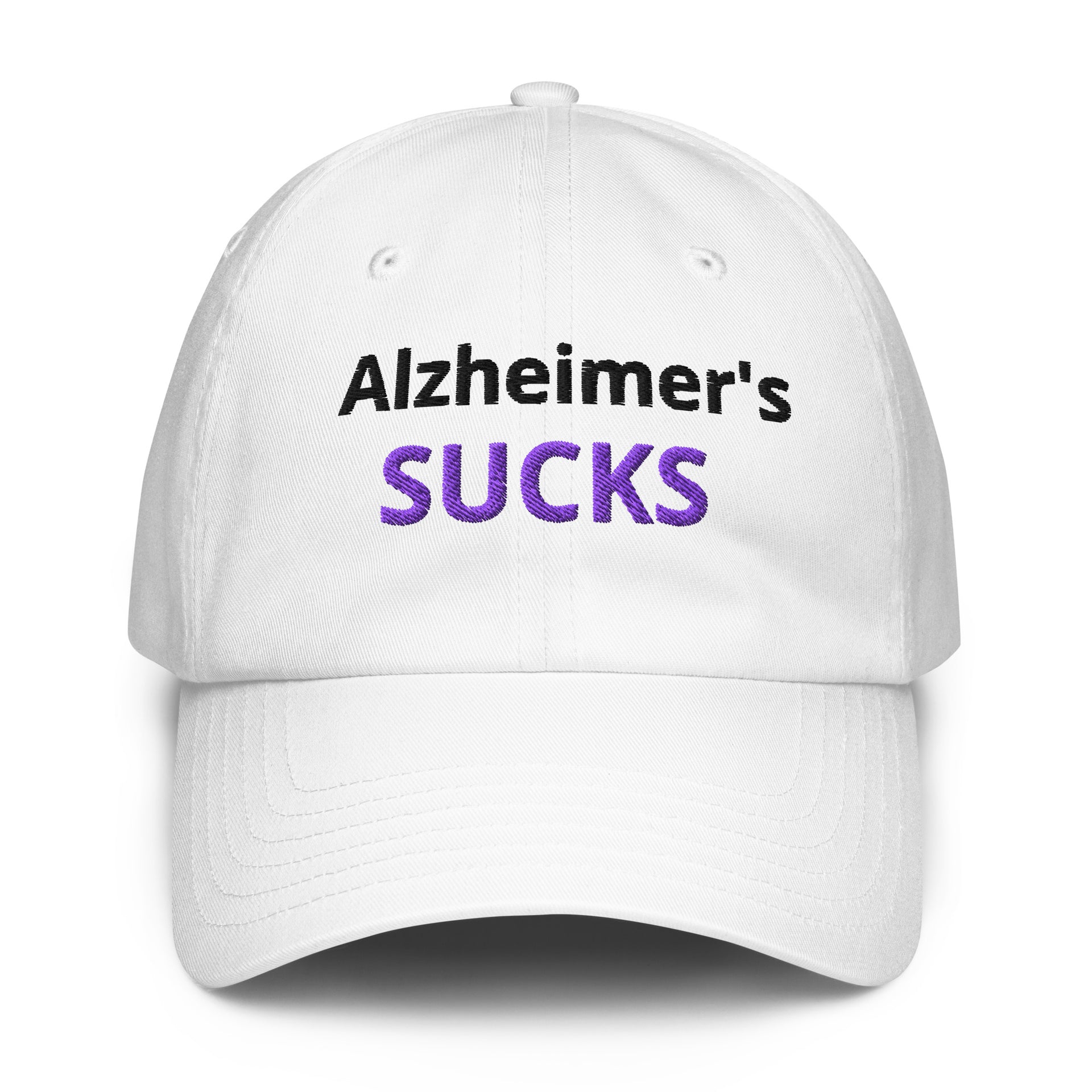 Under Armour® Dad Hat Embroidered "Alzheimer's SUCKS" Default Title