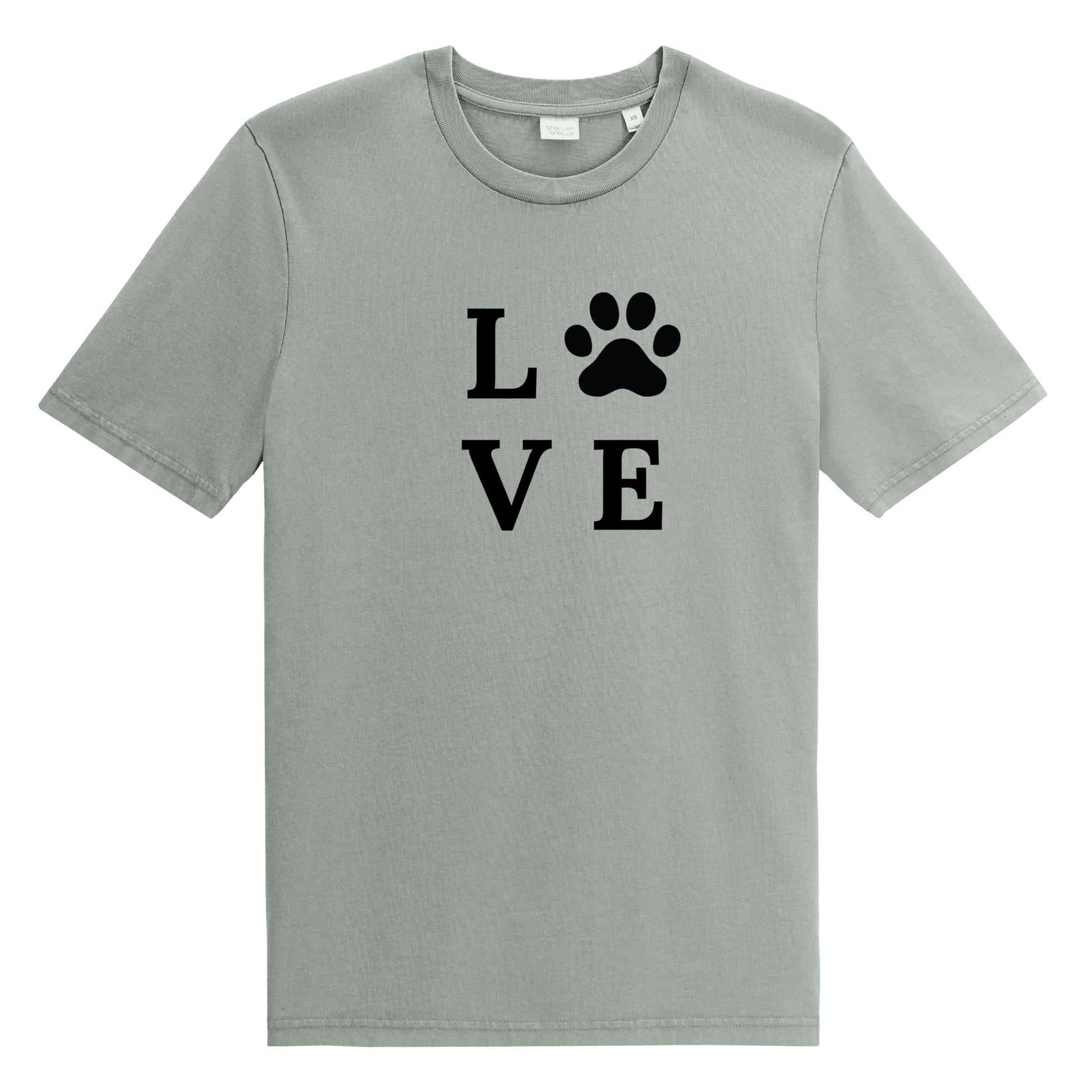 LOVE Graphic With Cat Paw For "O" - Unisex Garment Dyed Creator 2.0 Vintage T-Shirt