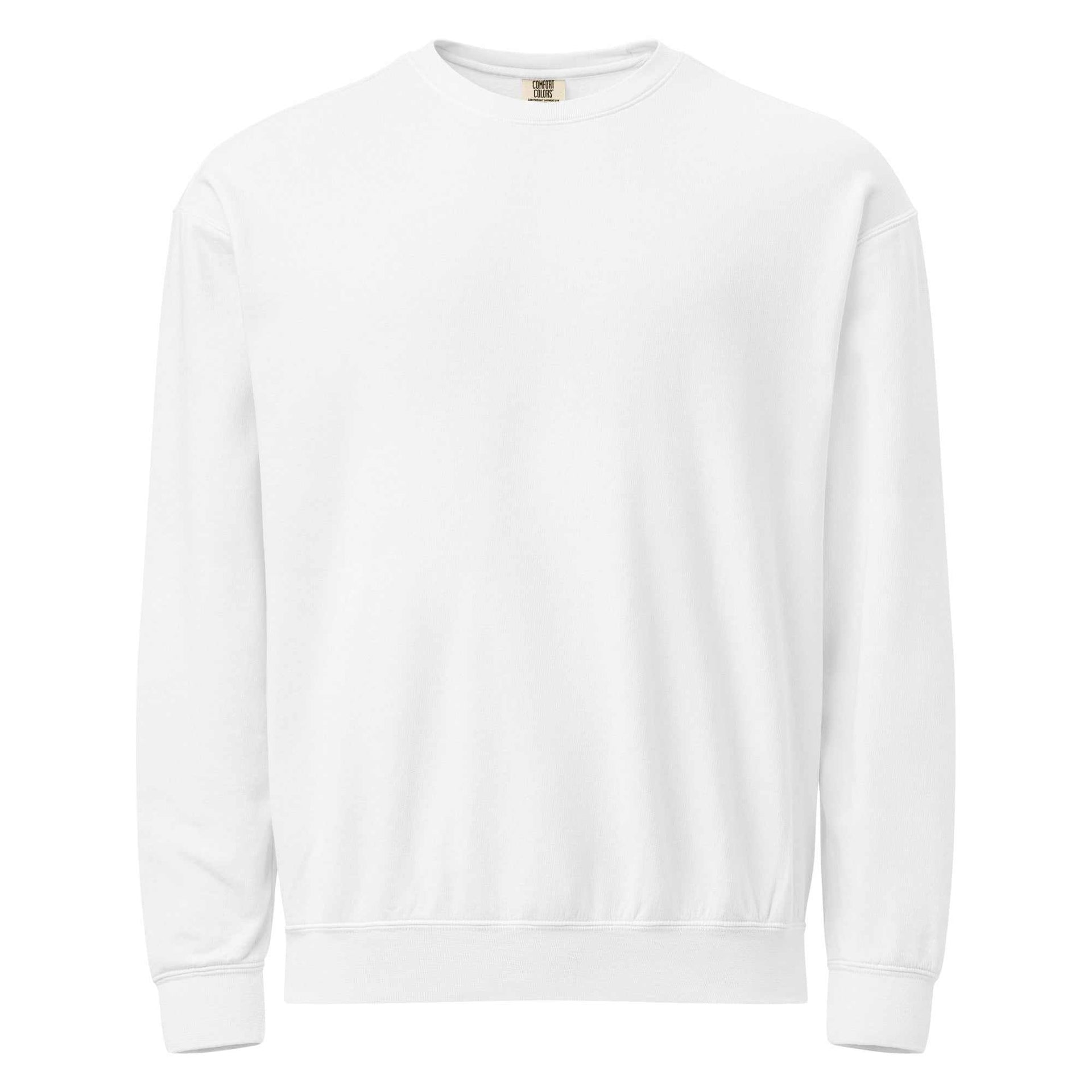 Unisex Garment-Dyed Fleece Crewneck Sweatshirt with The Catman Logo - Greg's AZ Store