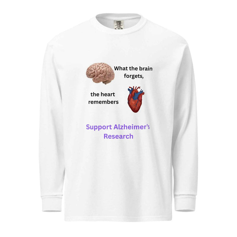 When the Brain Forgets, the Heart Remembers Heavyweight Long-Sleeve Shirt - Greg's AZ Store