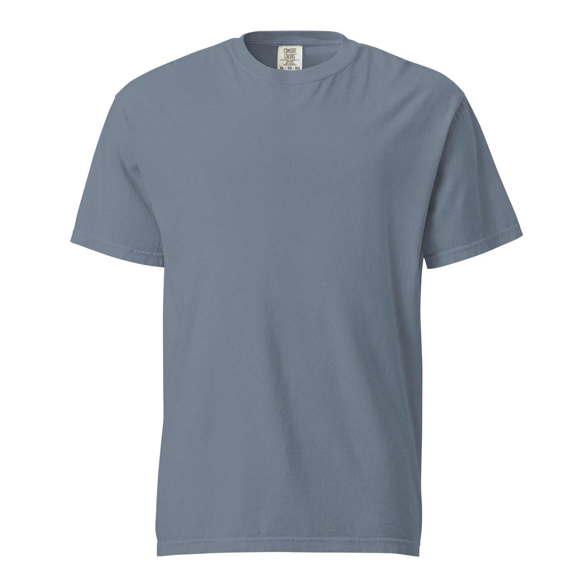 Unisex garment-dyed heavyweight Alzheimer's T-shirt by Greg's AZ Store with bold "Make Alzheimer's A Distant Memory" print.