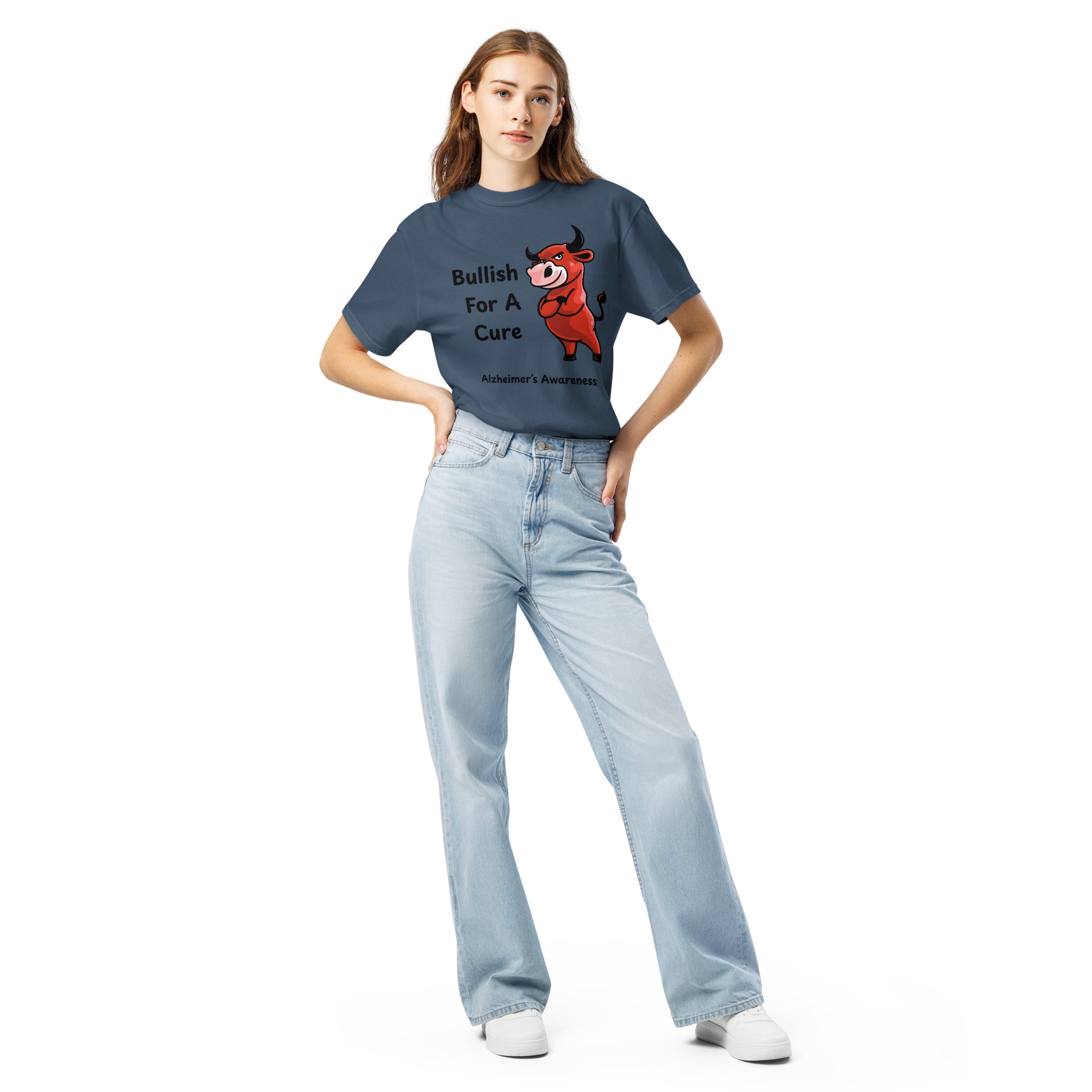 Unisex Garment-Dyed Heavyweight T-Shirt for Alzheimer's Awareness