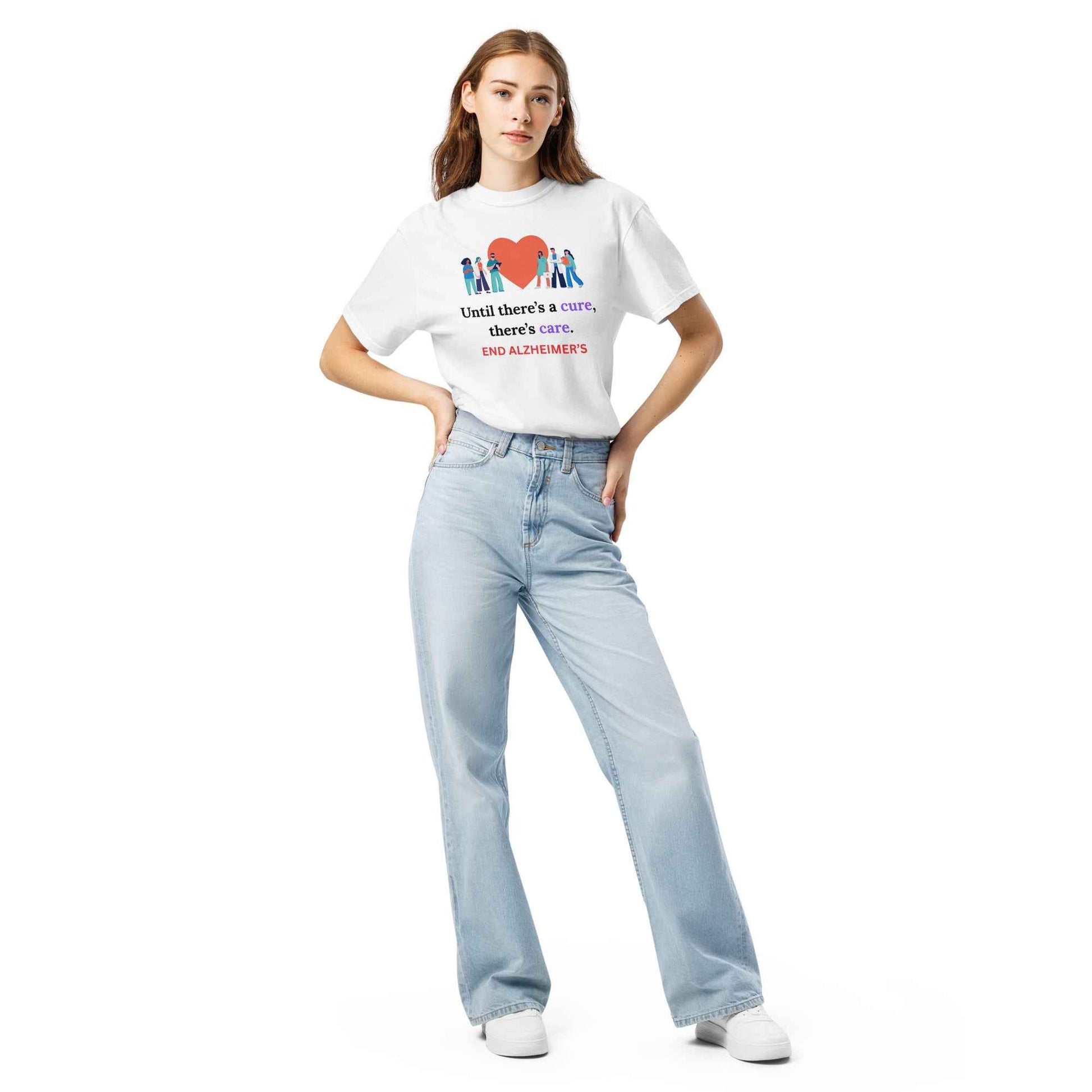 Until There's A Cure T-Shirt | Unisex Heavyweight Tee for Comfort and Care - Greg's AZ Store