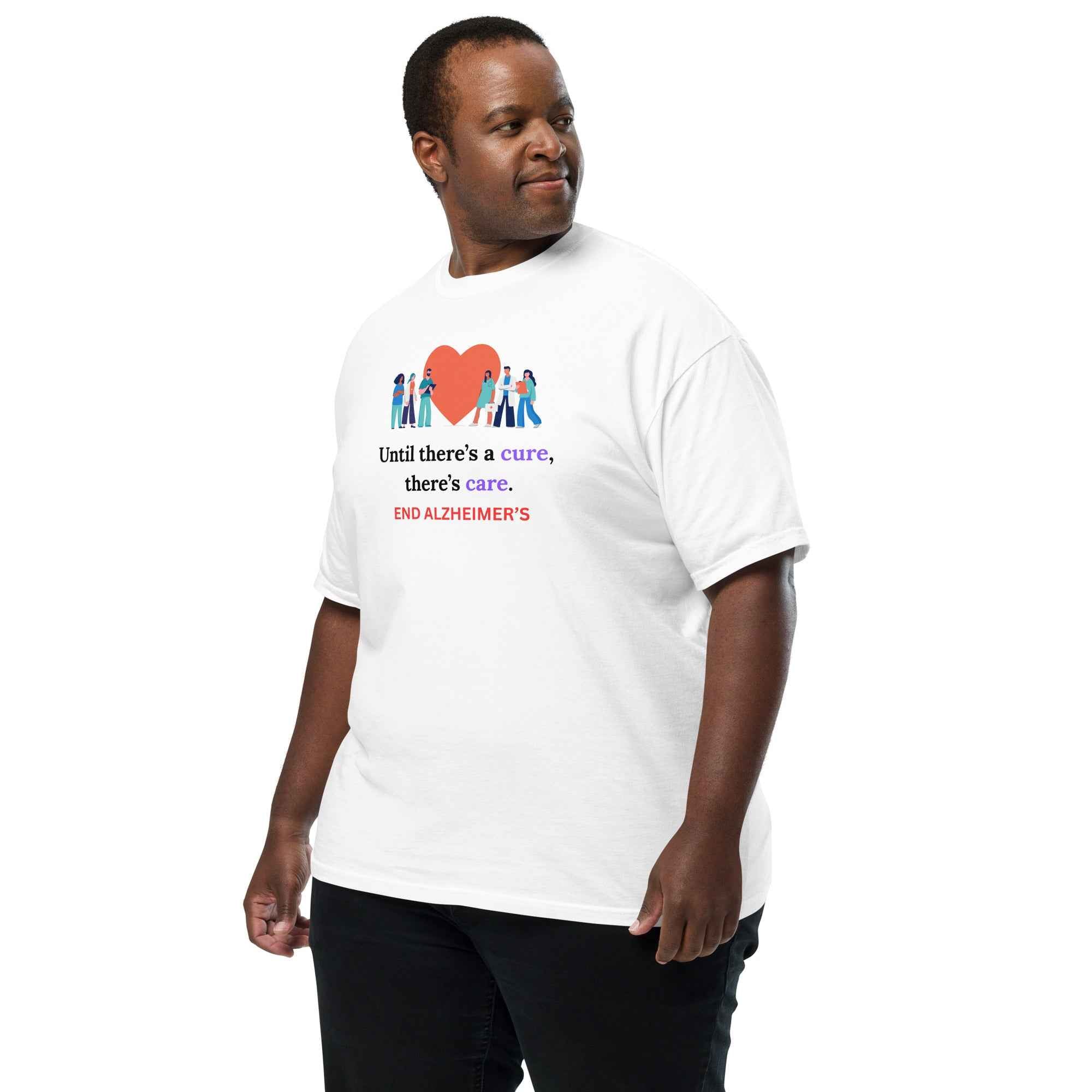 Until There's A Cure T-Shirt | Unisex Heavyweight Tee for Comfort and Care - Greg's AZ Store