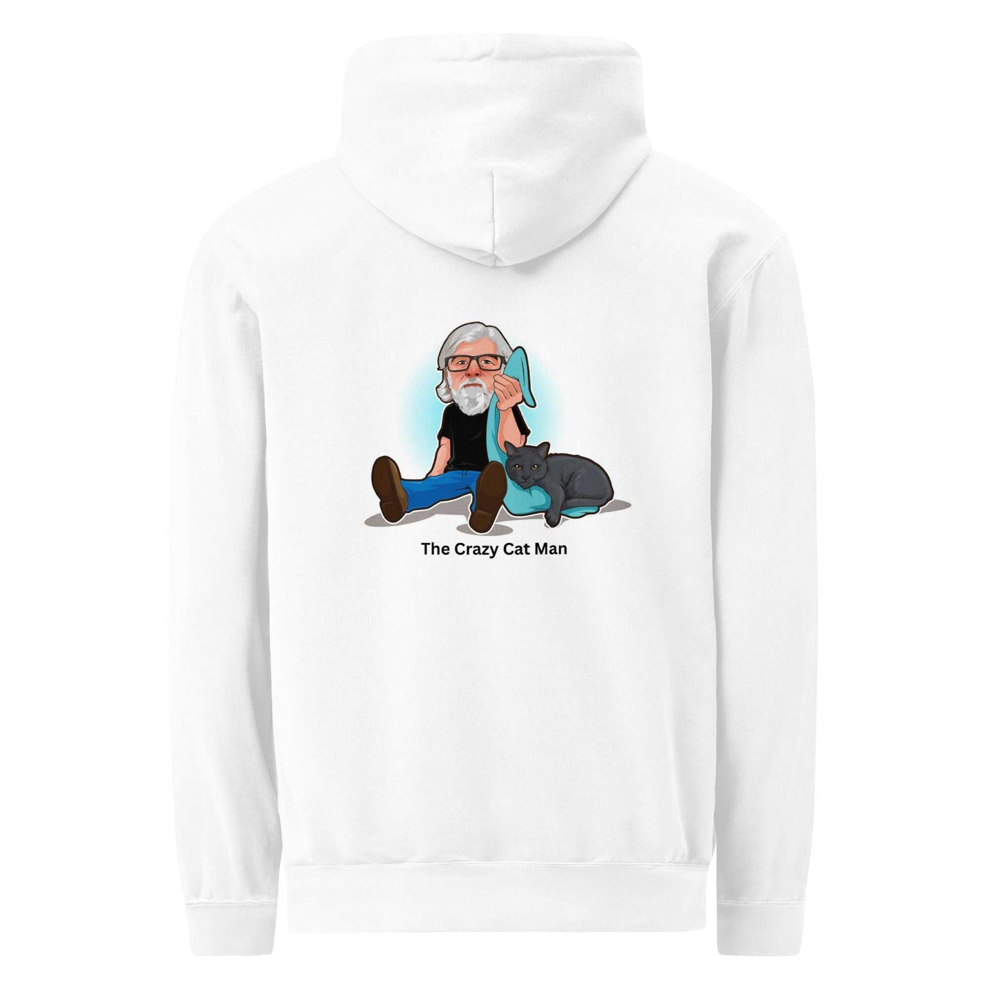 The Crazy Cat Man signature garment-dyed hoodie with relaxed fit and soft cotton blend