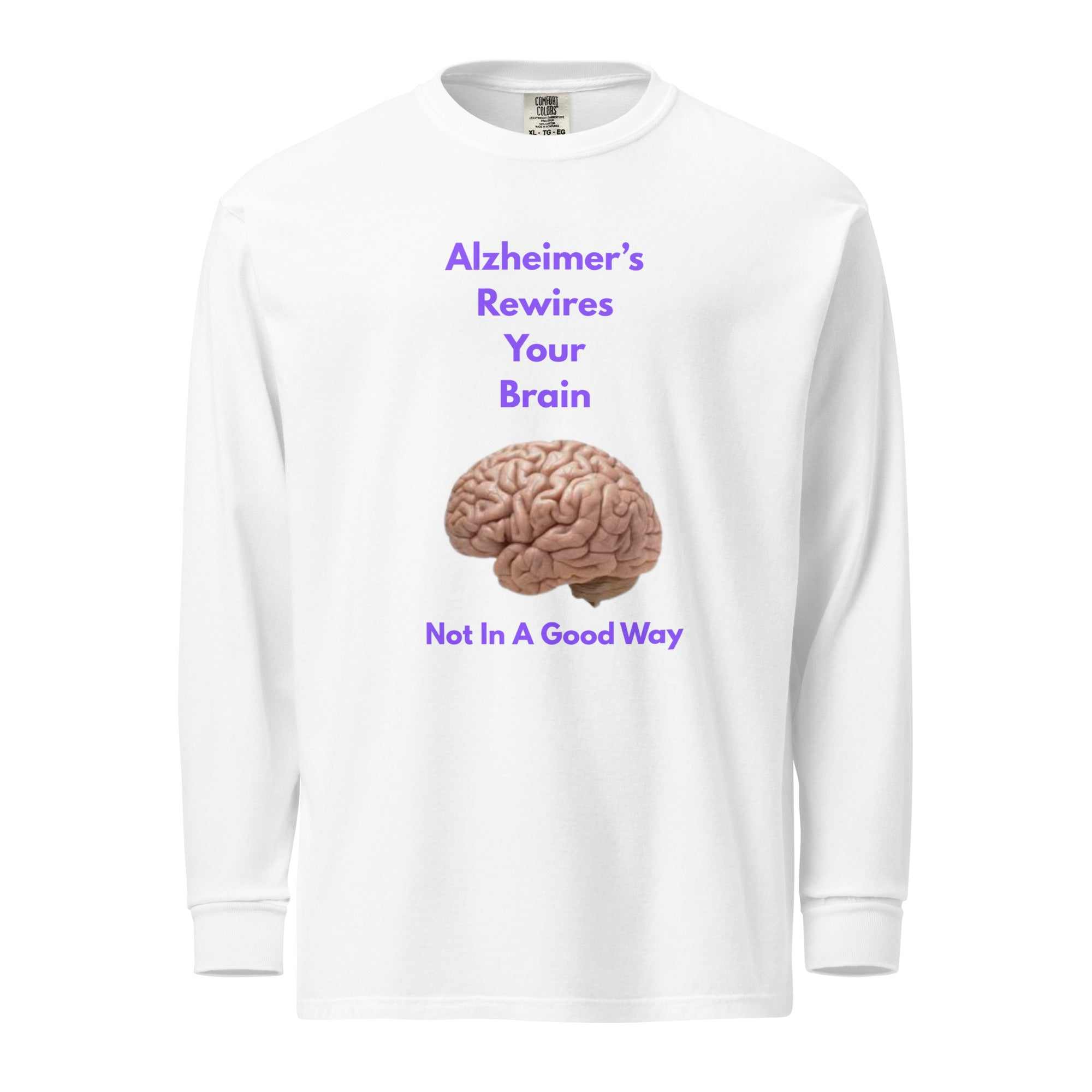 Long-Sleeve Shirt Alzheimer's Rewires Your Brain Design - Greg's AZ Store
