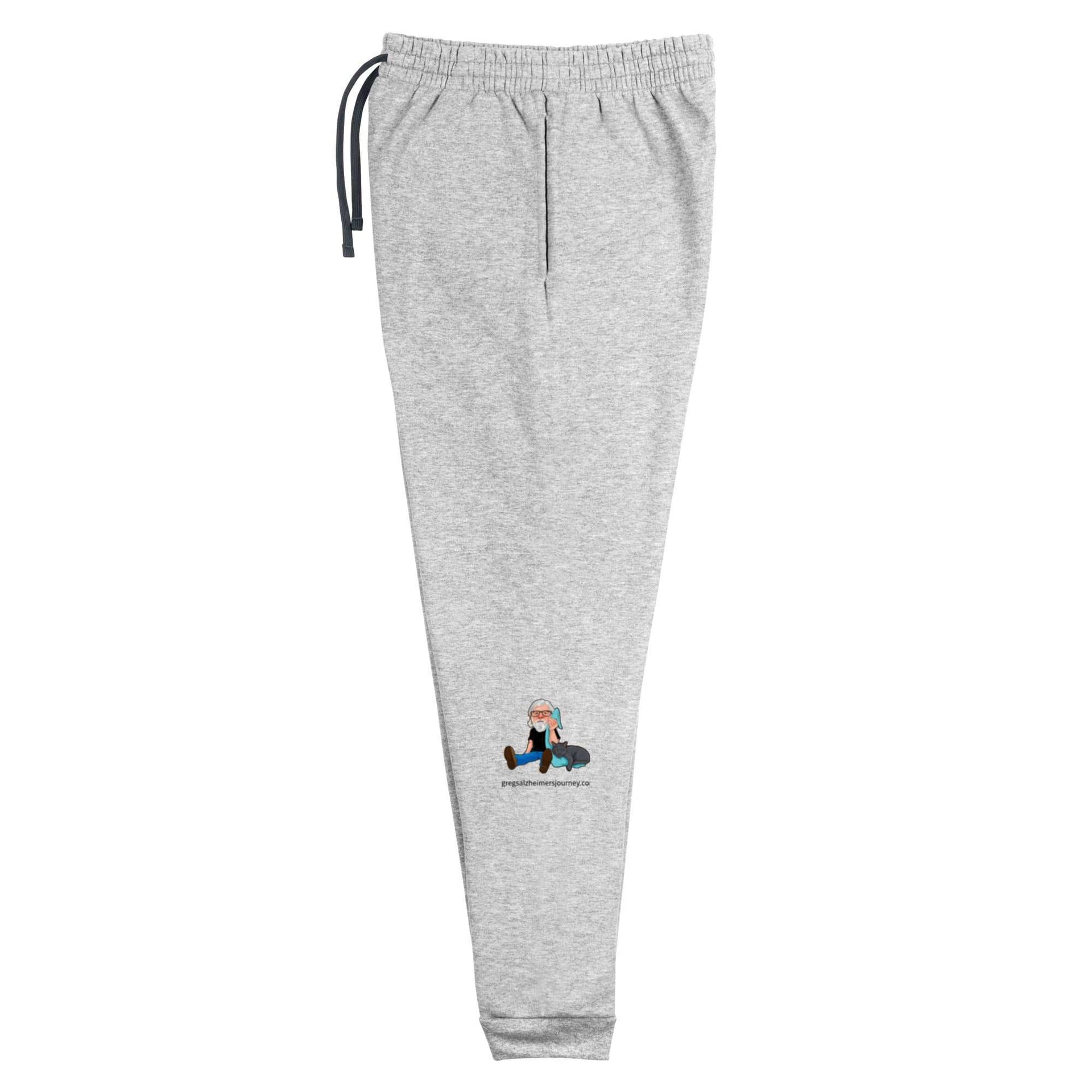 Unisex Joggers Cat Man Signature Logo Alzheimer's Awareness - Greg's AZ Store