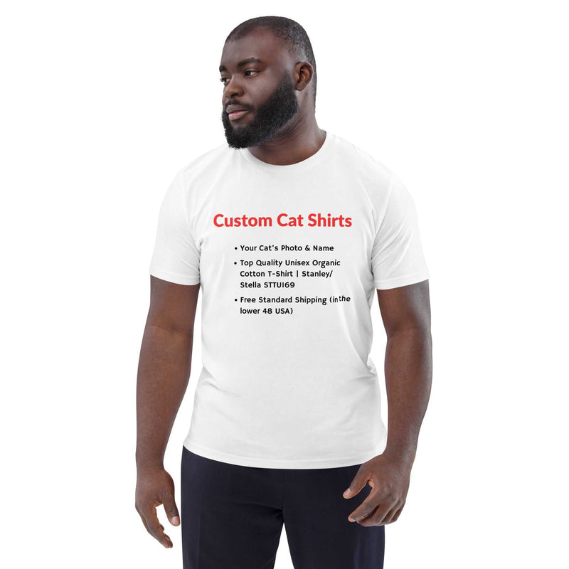 Custom Cat Shirt - Stanley/Stella Unisex Organic Cotton T-Shirt - Greg's AZ Store