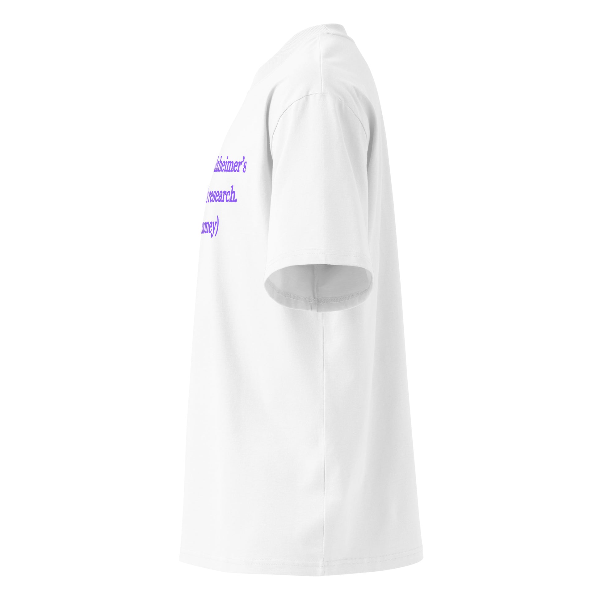 Alzheimer's Awareness T-Shirt | Unisex Organic Oversized High Neck at Greg's AZ Store - Greg's AZ Store