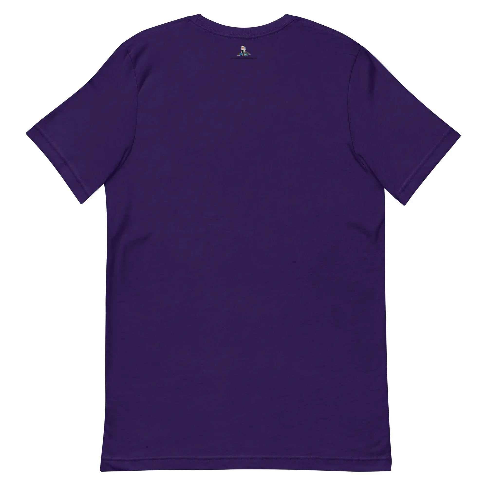 Back view of purple Memories Matter Alzheimer's Awareness T-Shirt
