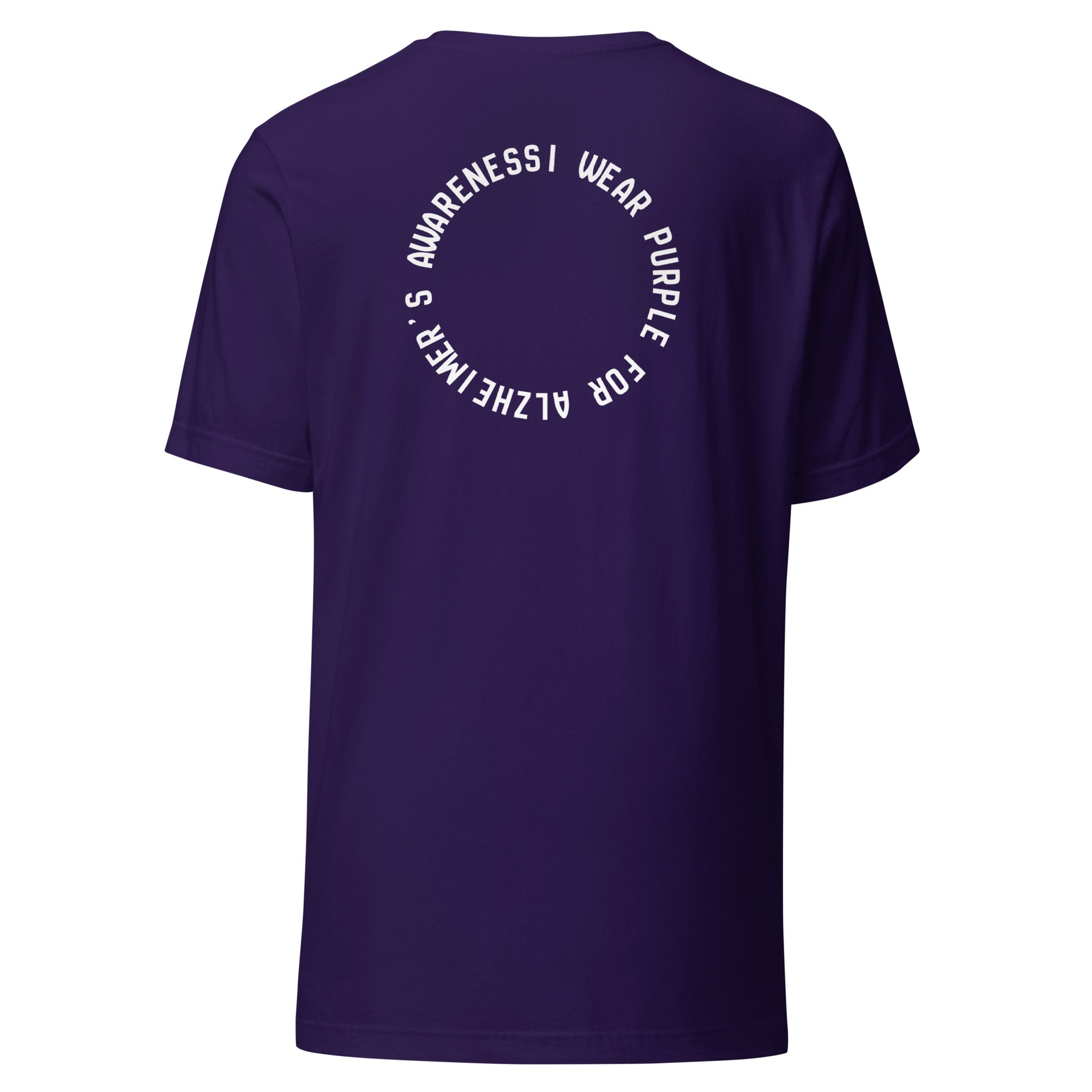 I Wear Purple for Alzheimer's Awareness Unisex T-shirt - Support the Cause - Greg's AZ Store