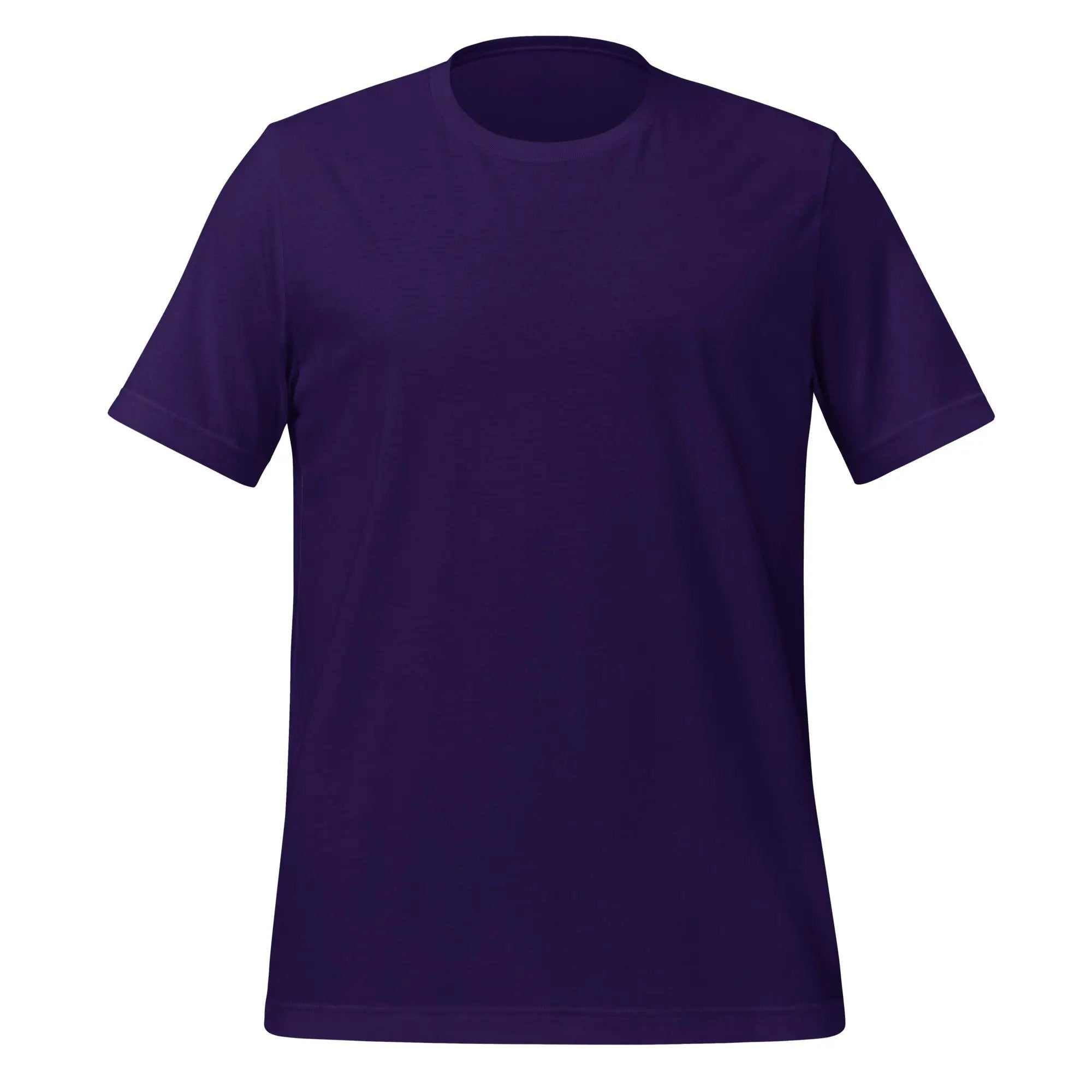 Purple I Wear Purple for Alzheimer's Awareness unisex t-shirt promoting support and research efforts