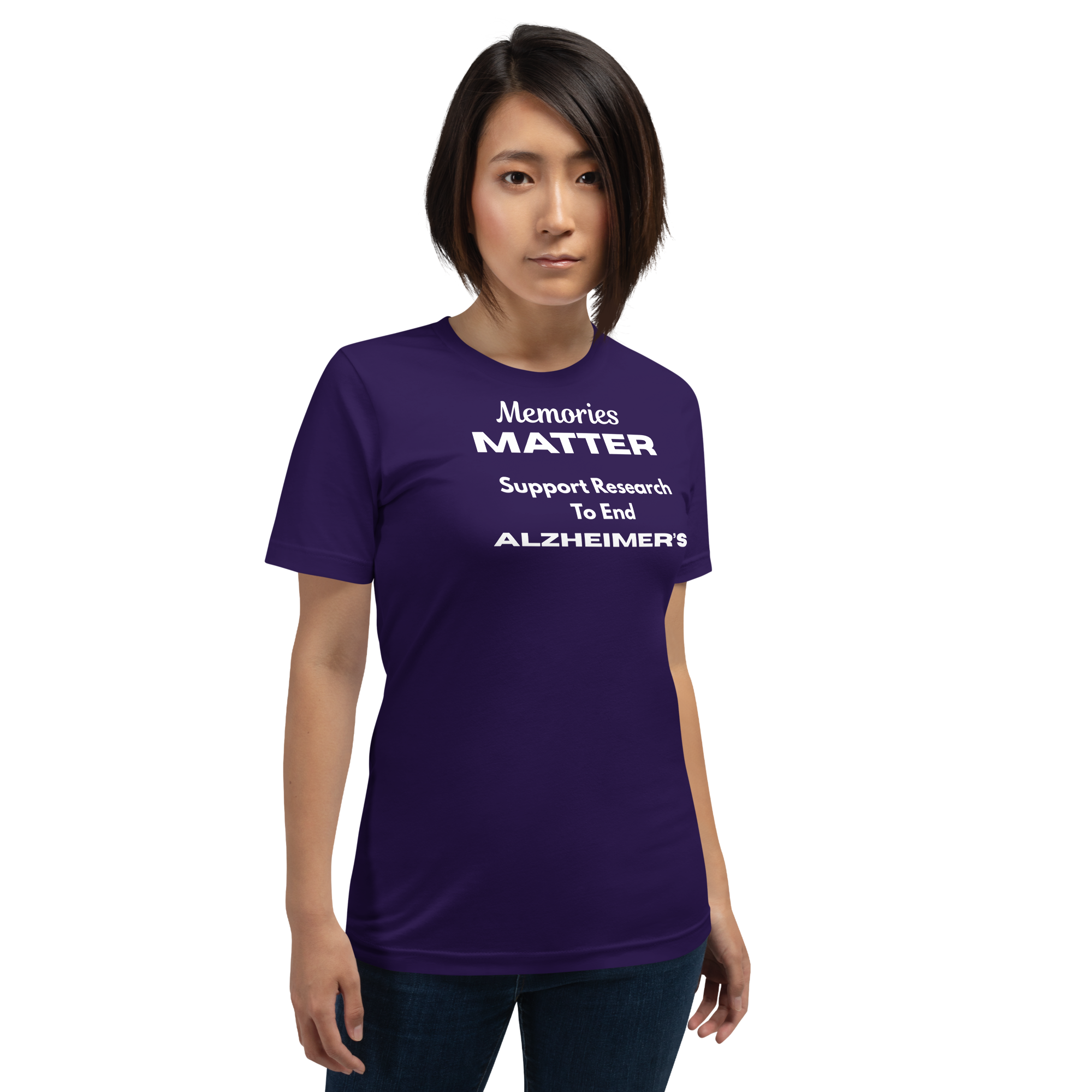 Memories Matter Alzheimer's Awareness T-Shirt | Bella + Canvas 100% Cotton Design by Greg's AZ Store