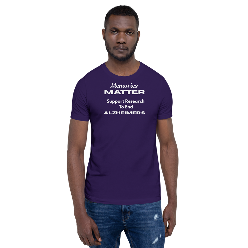 Memories Matter Alzheimer's Awareness T-Shirt | Bella + Canvas 100% Cotton Design by Greg's AZ Store