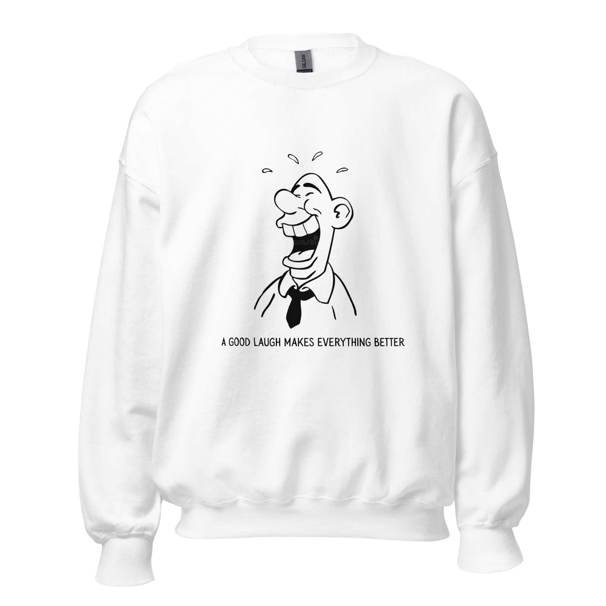 Unisex sweatshirt with classic fit and soft air-jet spun yarn for warmth and comfort