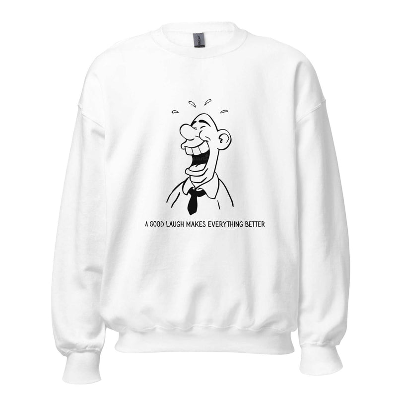 Unisex sweatshirt with classic fit and soft air-jet spun yarn for warmth and comfort