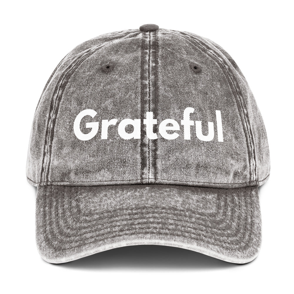 Vintage Cotton Twill Cap Grateful - Timeless Style and Comfort - Greg's AZ Store