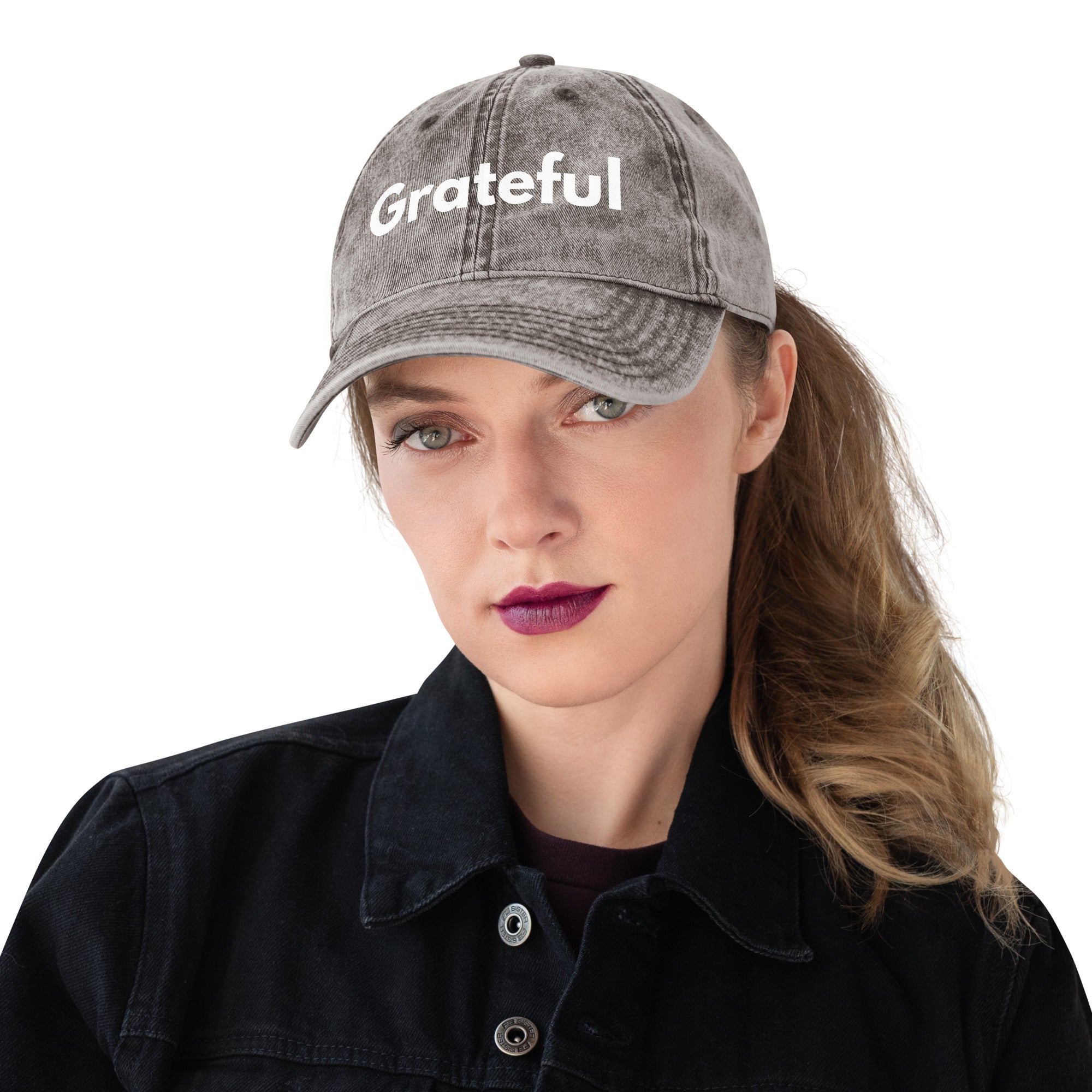 Vintage Cotton Twill Cap Grateful - Timeless Style and Comfort - Greg's AZ Store