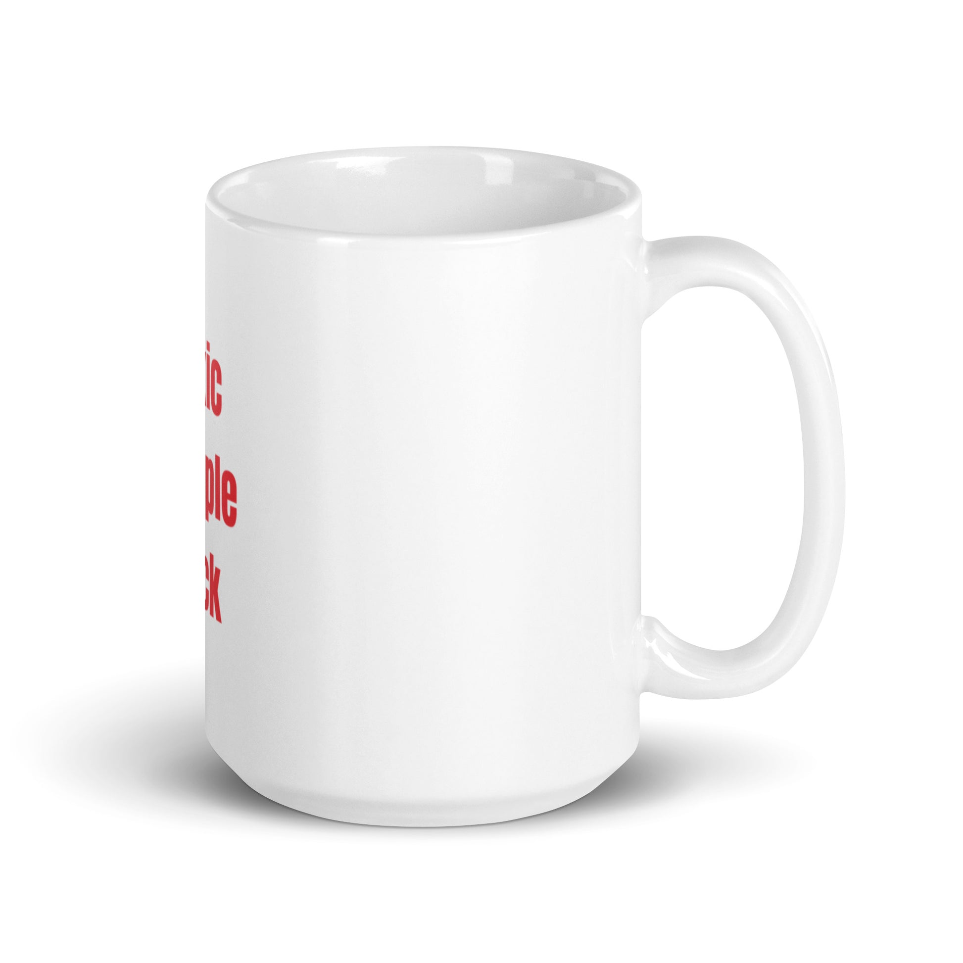 "Toxic People Suck" White Glossy Mug