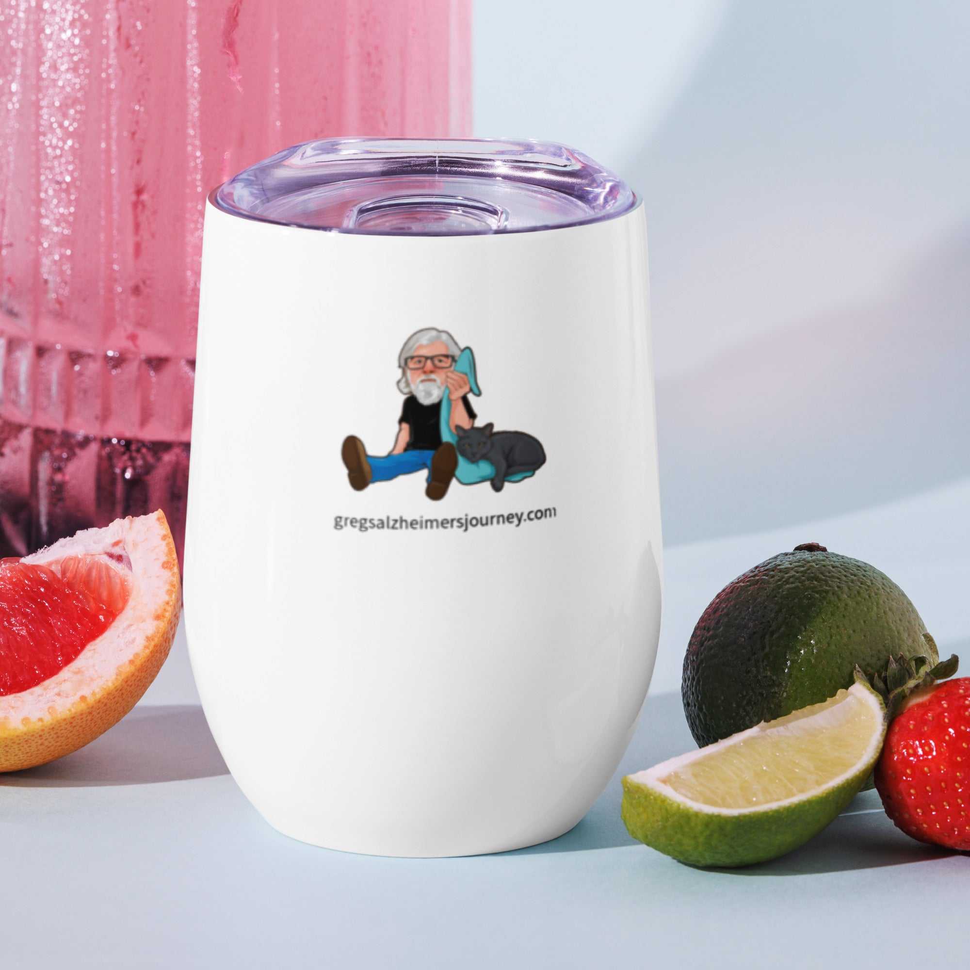 The Crazy Cat Man Signature Wine Tumbler