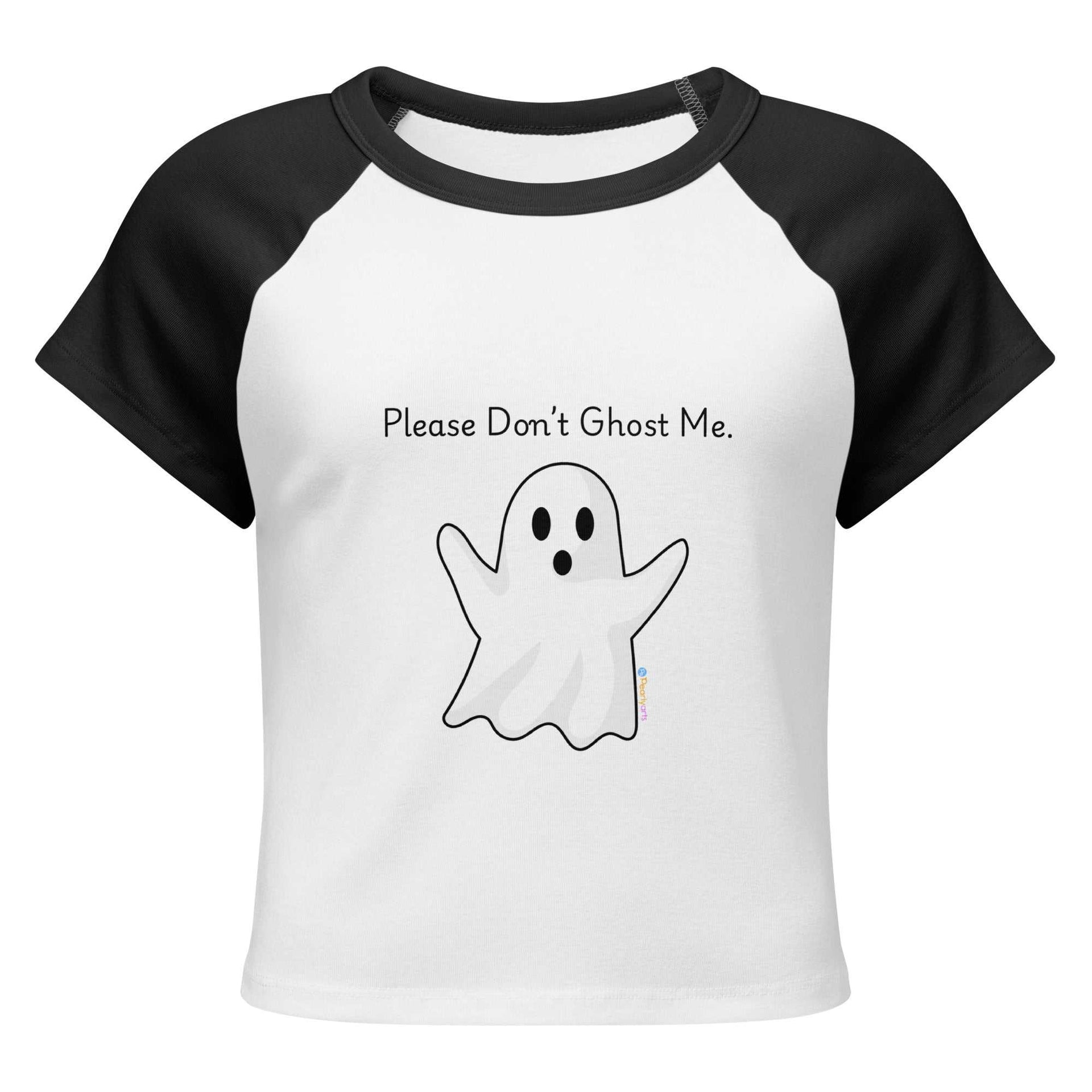 Women’s Micro Rib Raglan Baby Tee - Don't Ghost Me Fashion Statement - Greg's AZ Store