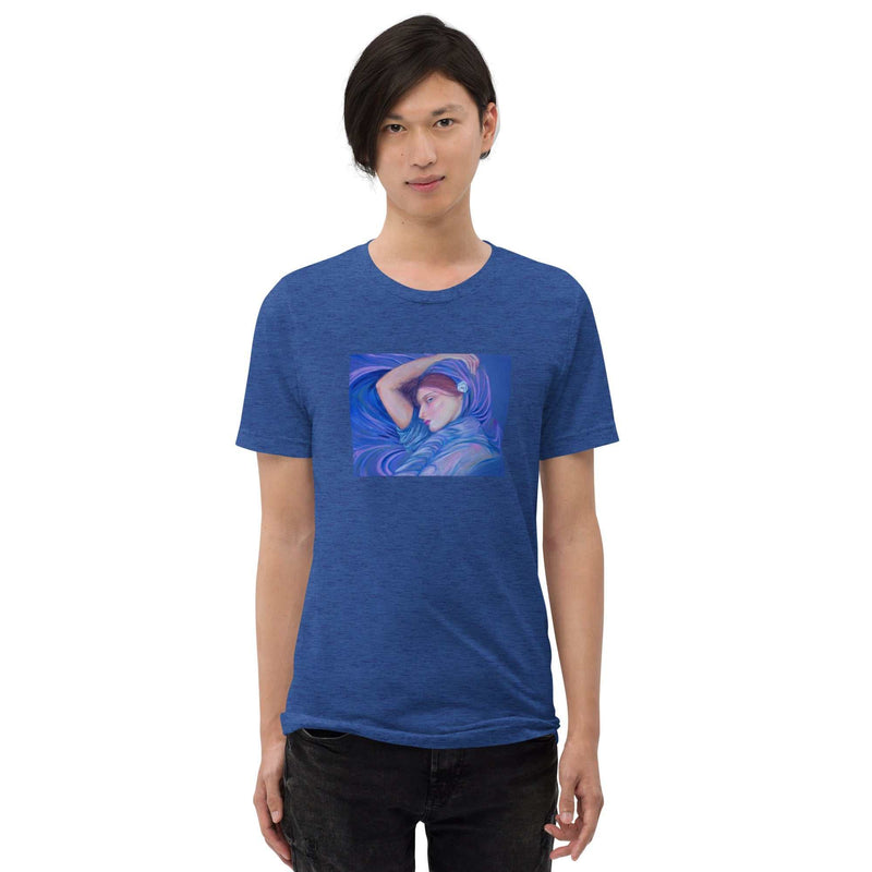 Women's Original Art T-Shirt featuring "The Boreas Girl" Painting on Front - Greg's AZ Store