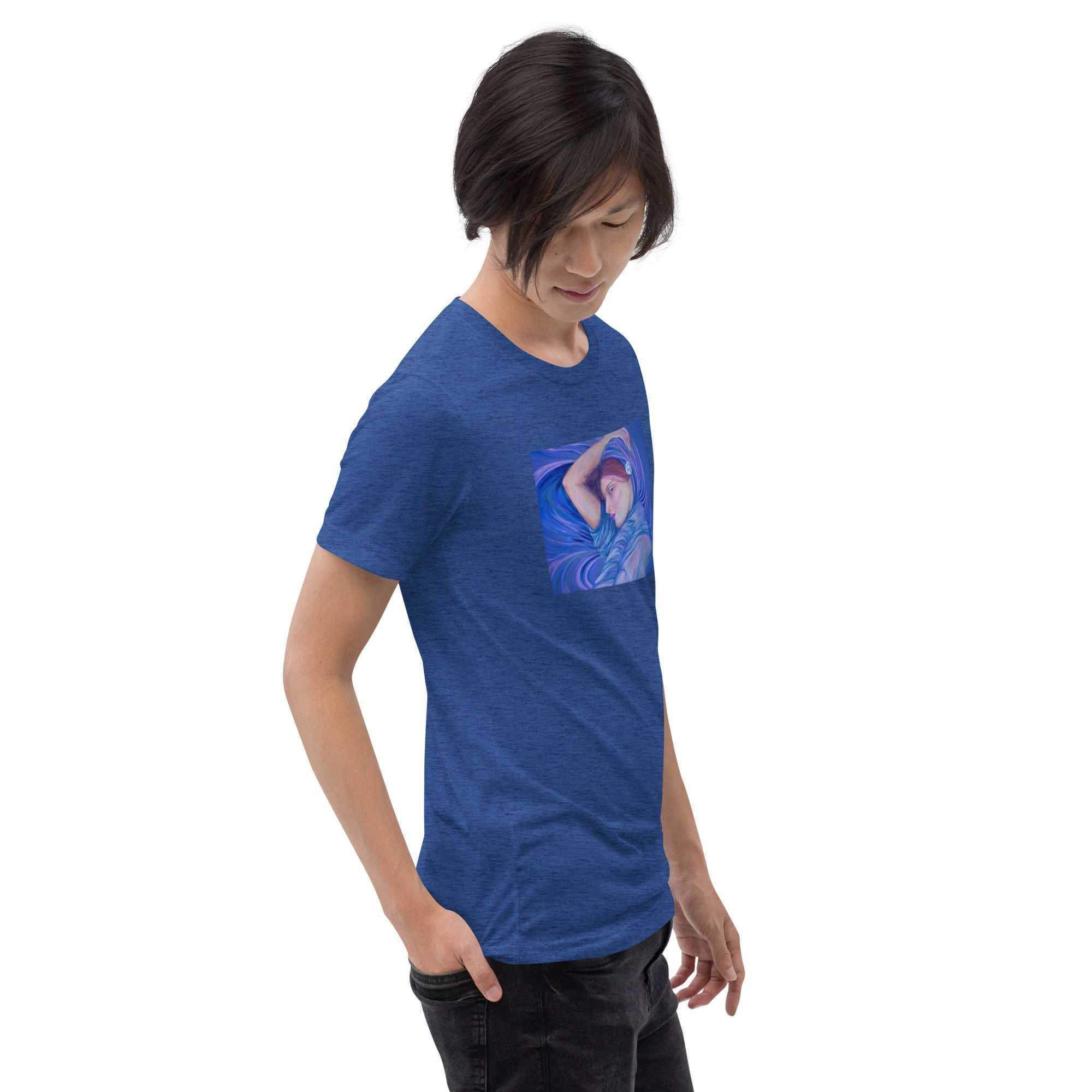 Women's Original Art T-Shirt featuring "The Boreas Girl" Painting on Front - Greg's AZ Store