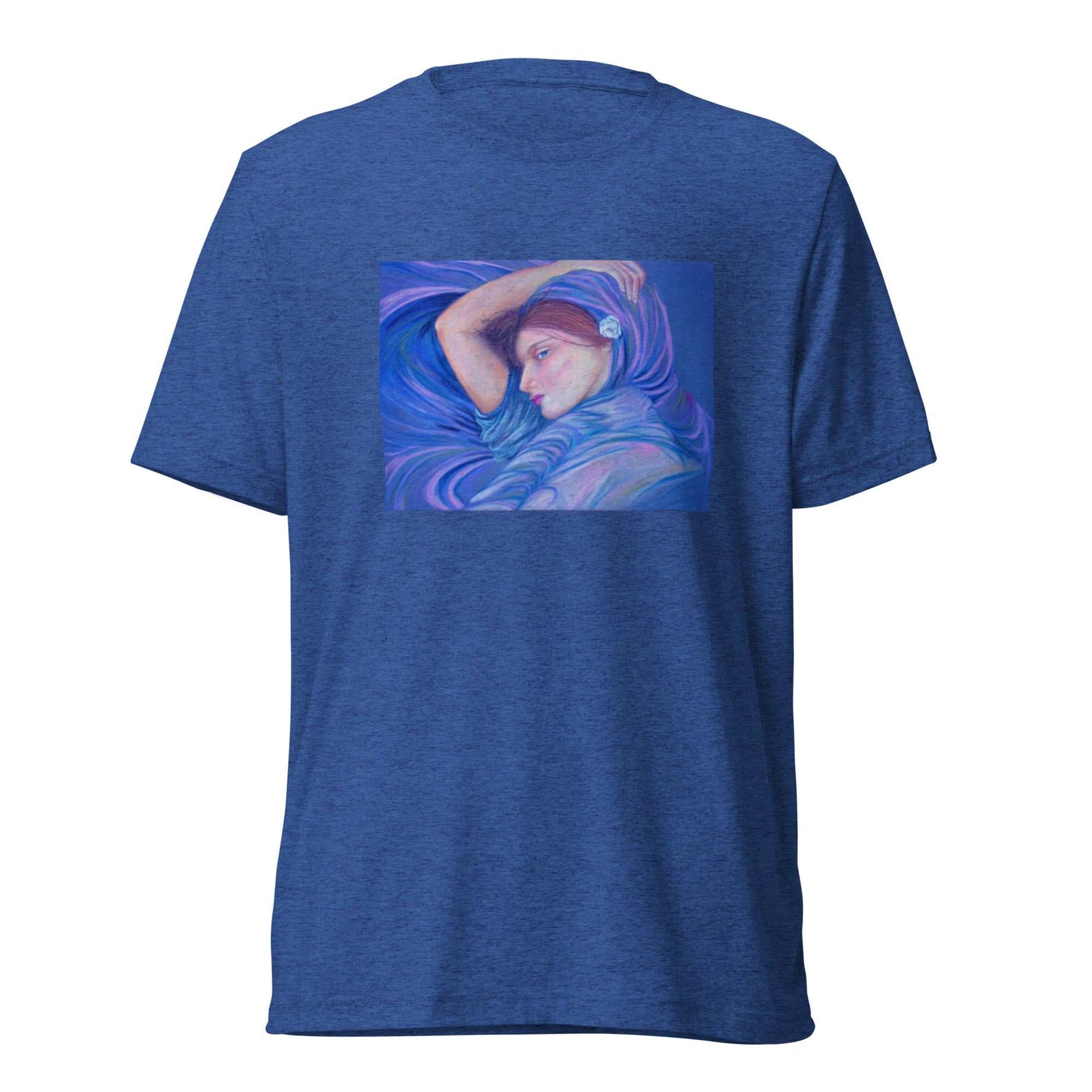 Women's Original Art T-Shirt featuring "The Boreas Girl" Painting on Front - Greg's AZ Store